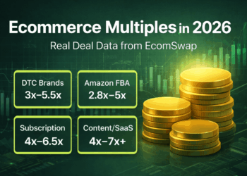 Ecommerce Multiples in 2026 (Real Deal Data from EcomSwap)