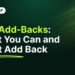 SDE Add-Backs: What You Can and Can't Add Back