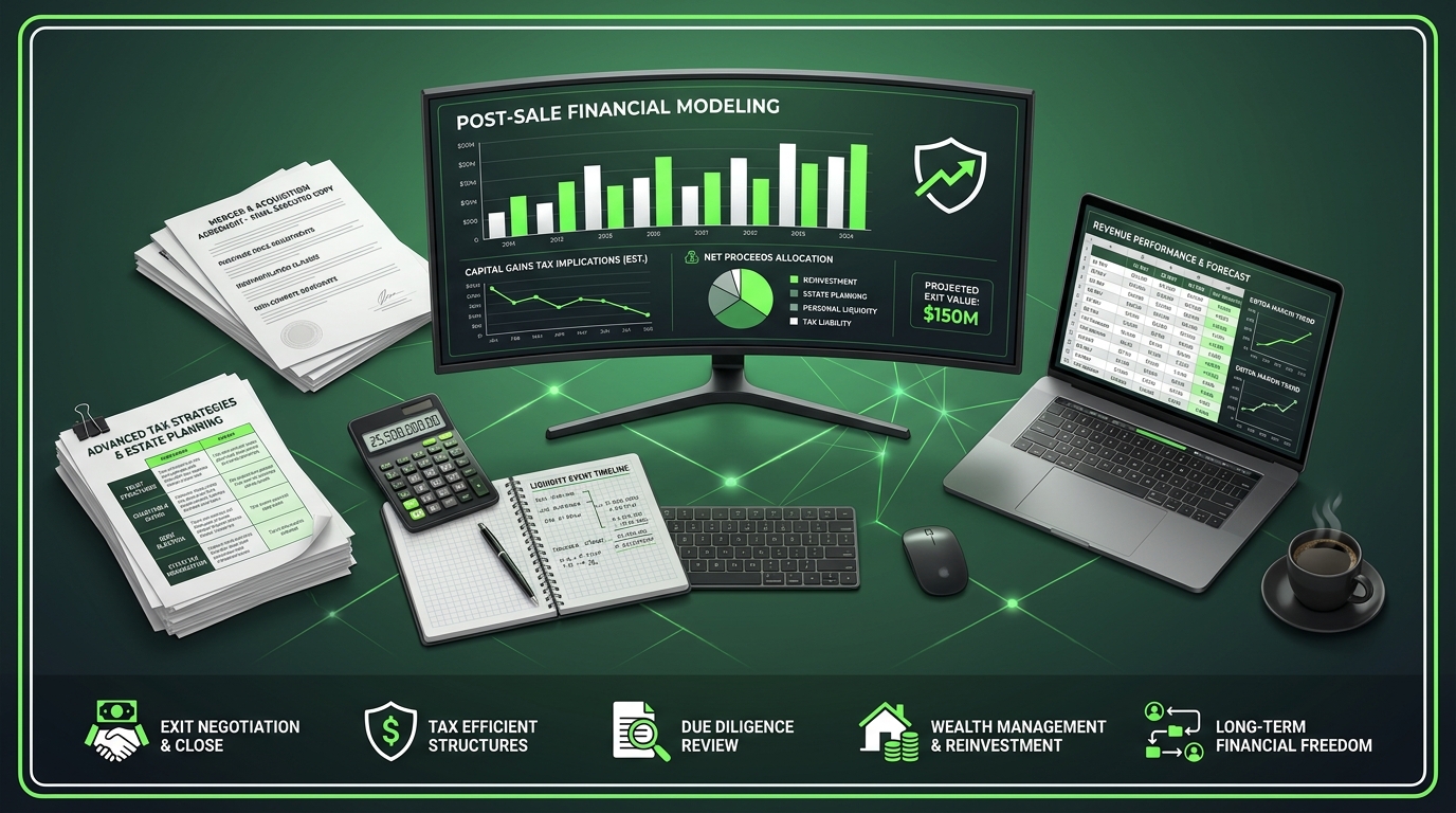 post sale tax planning cash management