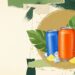 Hard sports drink cans, editorial illustration